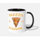 Pizza Is My Valentine White/Black Mugs